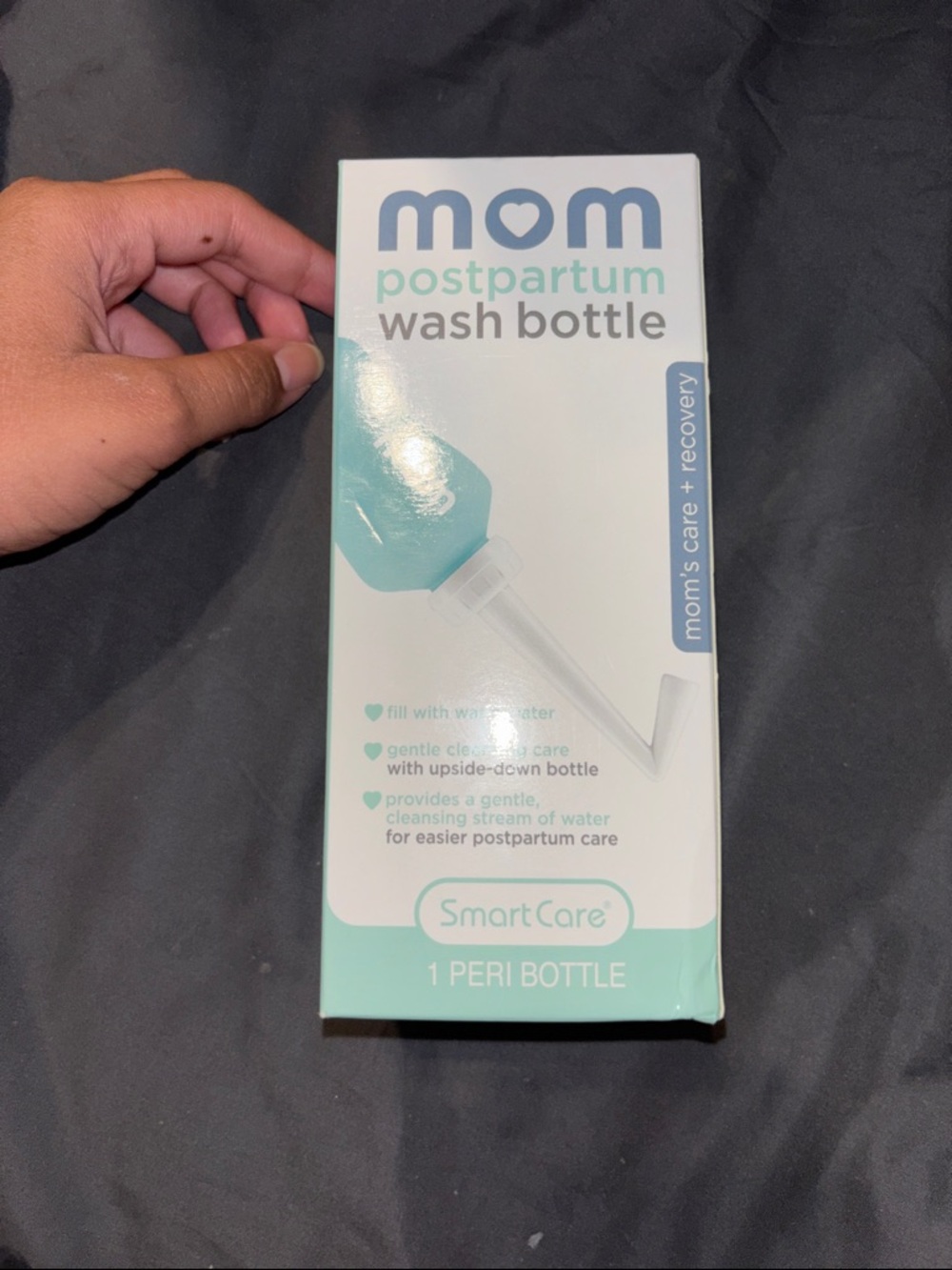 mom postpartum wash bottle - Mint/White